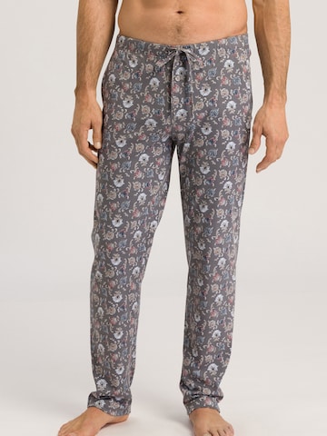 Hanro Pajama Pants ' Night & Day ' in Grey: front