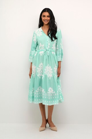 Robe-chemise 'Koren' Cream en bleu : devant