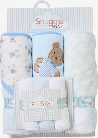 Serviette 'Bär' Snuggle Tots en blanc : devant