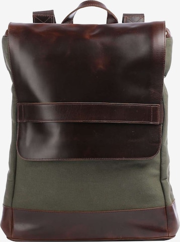 Buckle & Seam Backpack in Brown: front