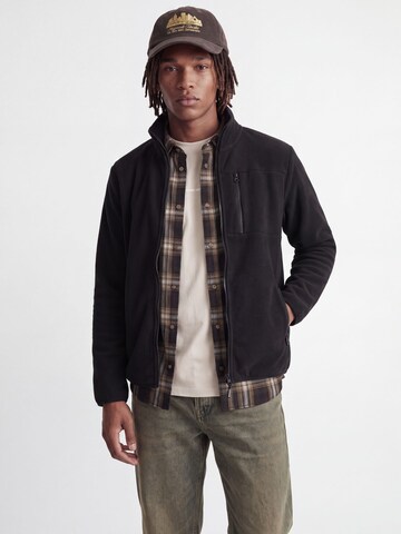 JACK & JONES Fleecejacke in Schwarz