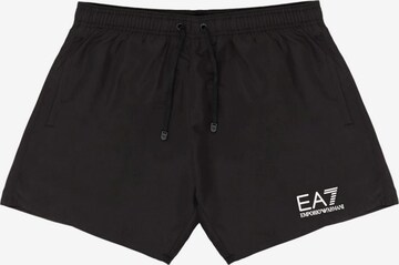 Pantaloncini da surf di EA7 Emporio Armani in nero: frontale