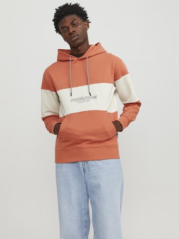 JACK & JONES Sweatshirt 'Lakewood' in Oranje: voorkant