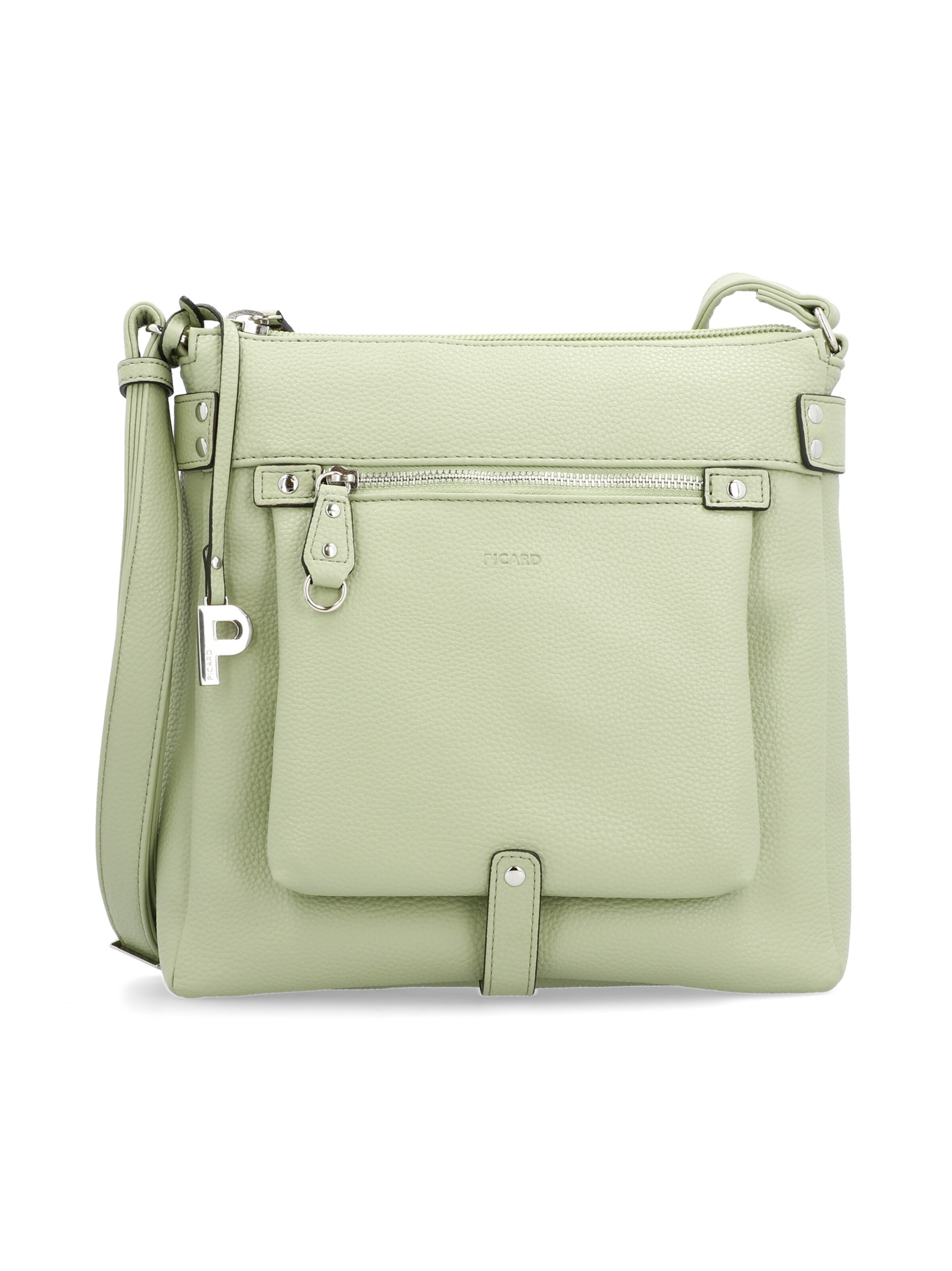 Picard Schultertasche 'Loire' in Grün: Vorderseite
