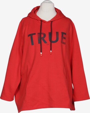 Ulla Popken Sweatshirt & Zip-Up Hoodie in 9XL in Red: front