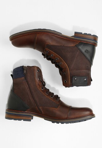 COX Lace-Up Boots in Brown