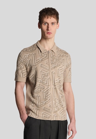 Lyle & Scott Trui in Bruin: voorkant