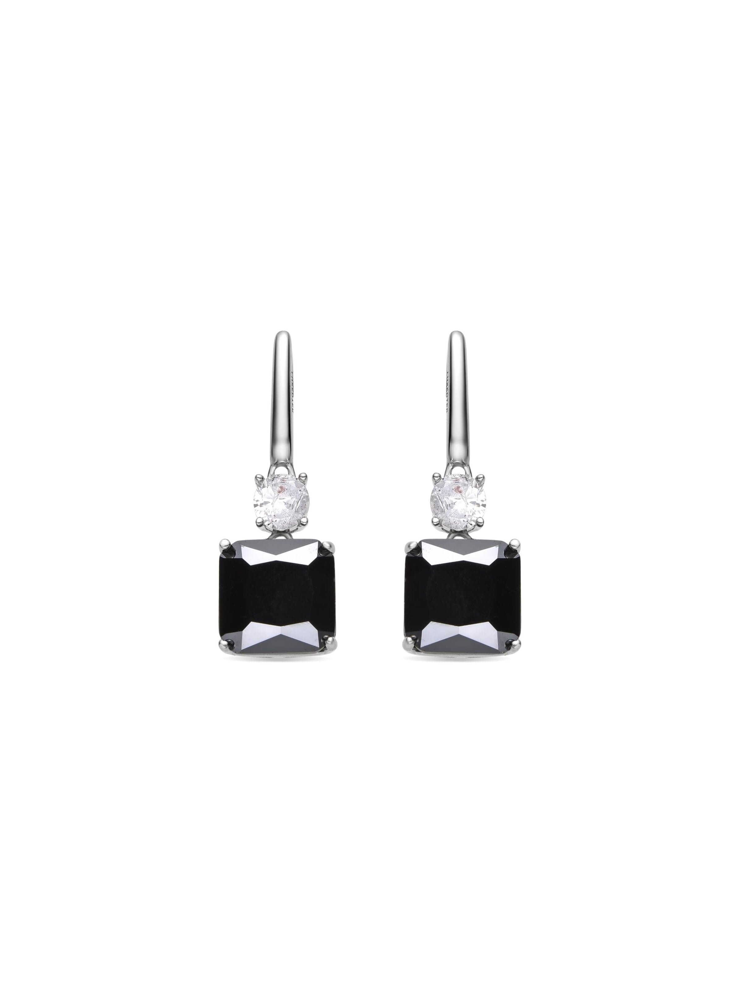 Luxenter - Brincos 'ASKUO' em preto: frente