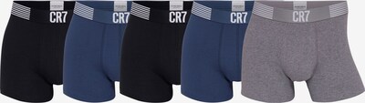 CR7 - Cristiano Ronaldo Underwear 'CR7 Basic,Trunk organic,5-pack' in dunkelblau / grau / mischfarben / schwarz, Produktansicht