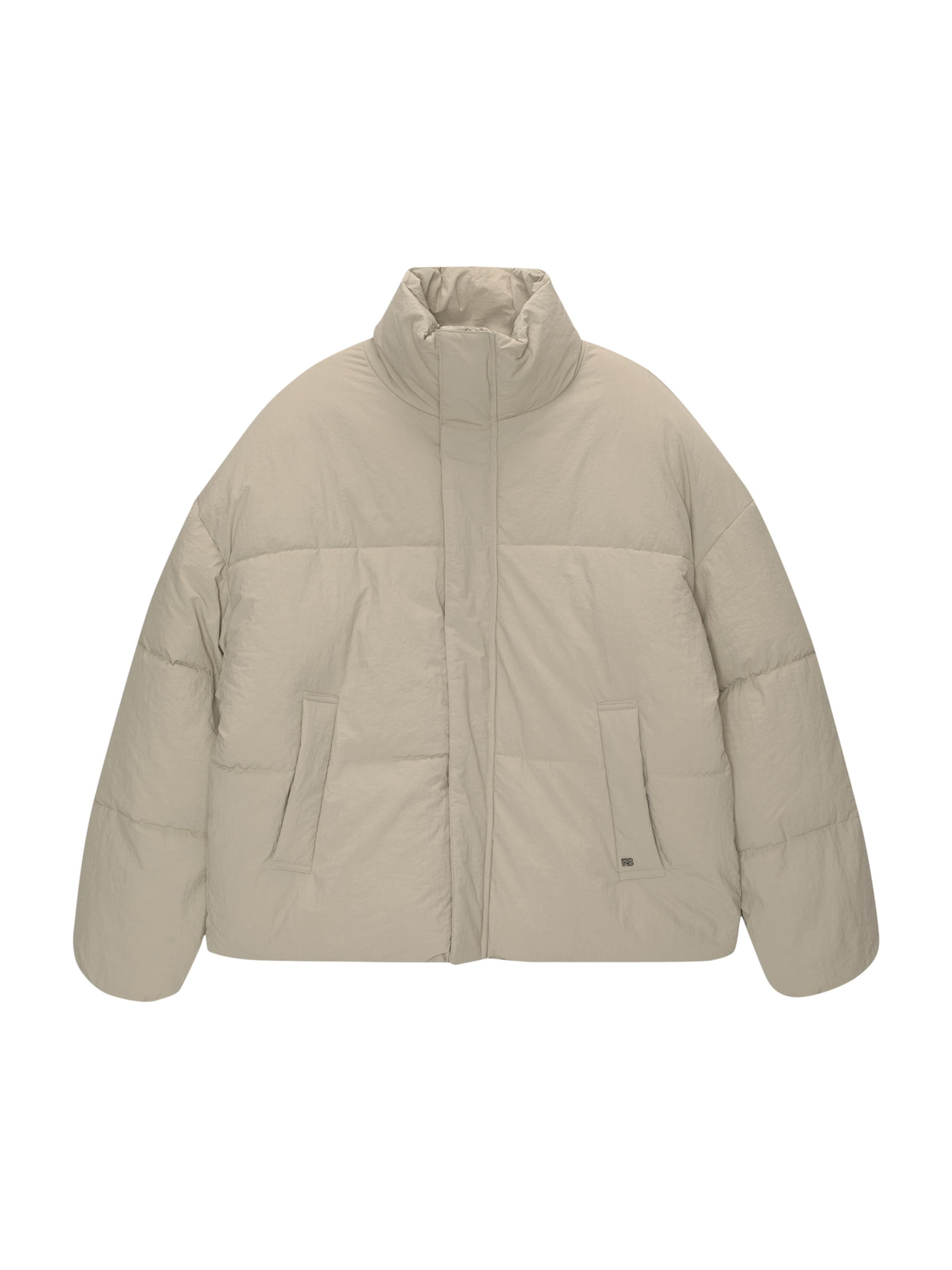 Pull&Bear Winterjas in Beige: voorkant