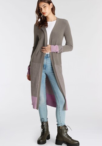 LAURA SCOTT Strickjacke in Grau