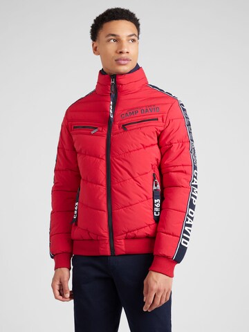 CAMP DAVID Winter jacket in Red: front