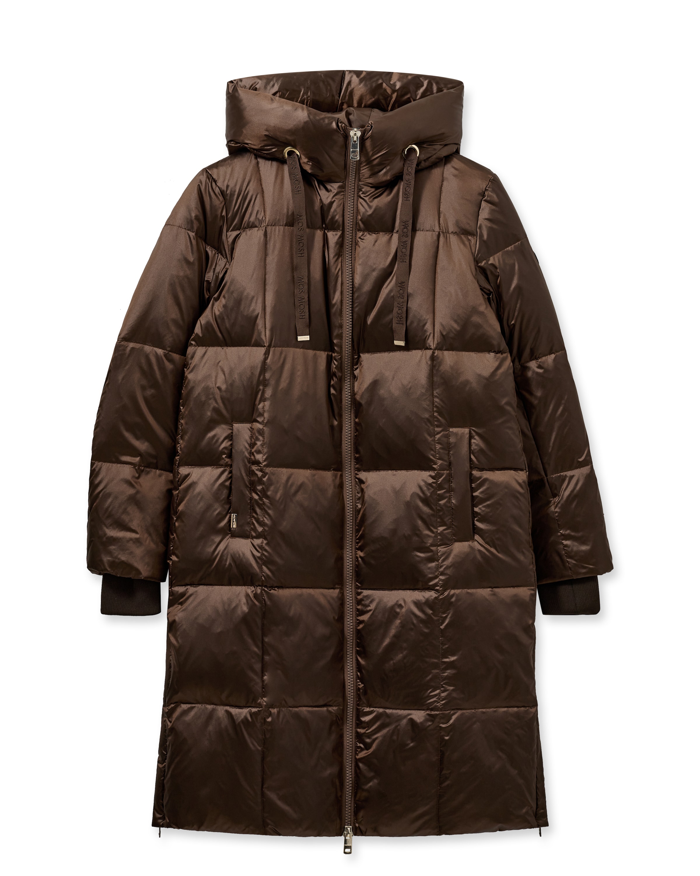 MOS MOSH Winter Coat in Brown: front