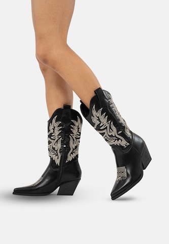 Salinyang Comwboystøvler i sort