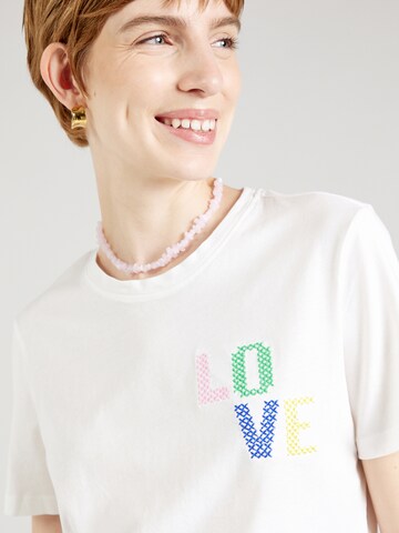 ONLY T-Shirt 'ONLKORA' in Weiß