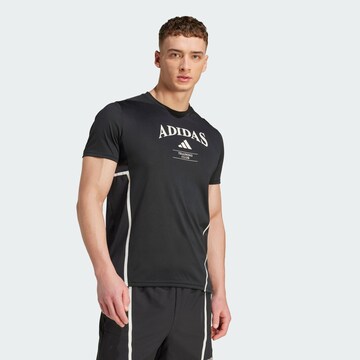 ADIDAS PERFORMANCE Функциональная футболка 'Designed For Training Legacy' в Черный: спереди