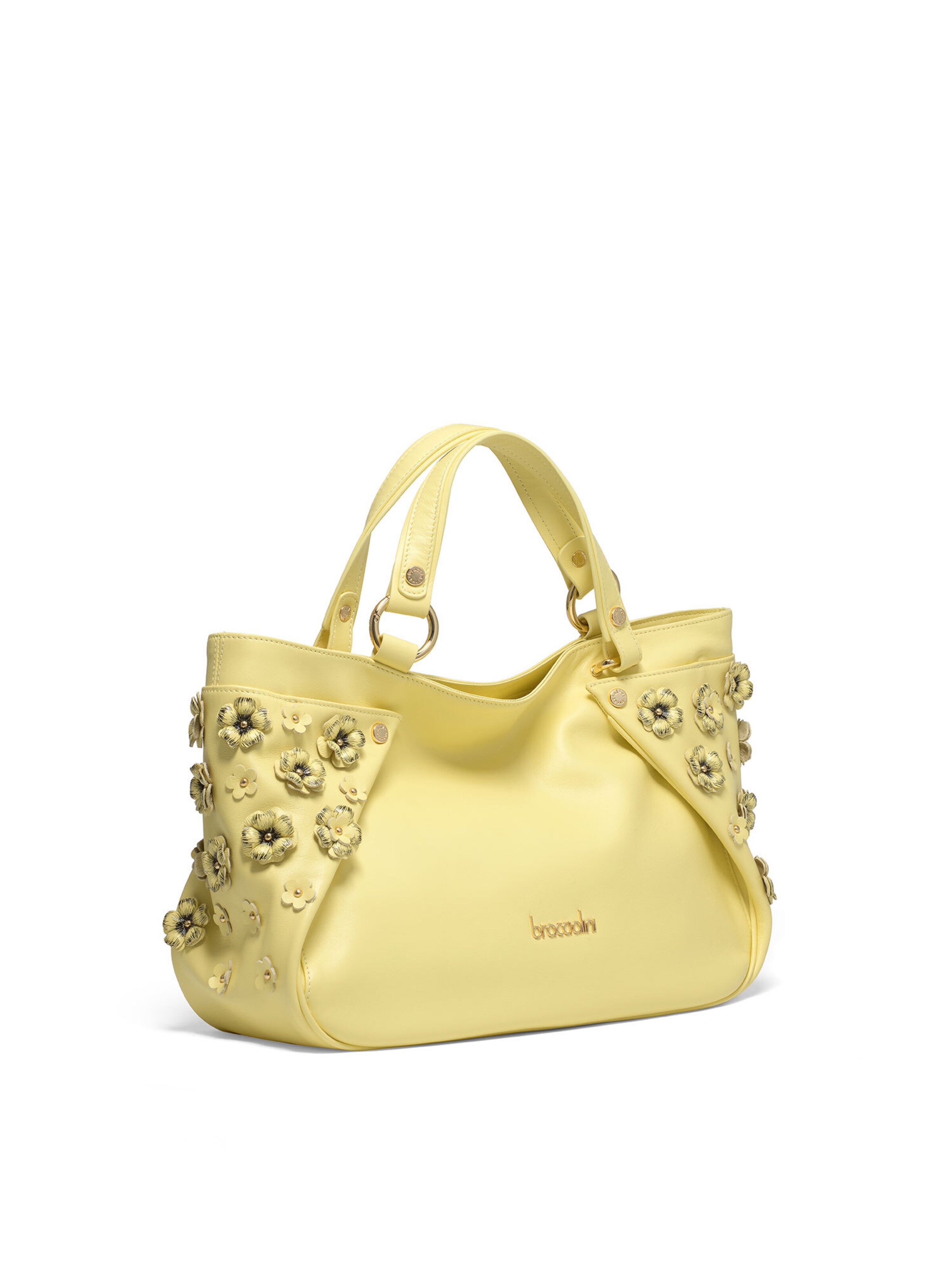 Braccialini Schoudertas in Geel: voorkant