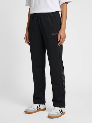 Regular Pantalon de sport Hummel en noir : devant