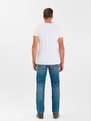 Coupe slim Jean Le Temps Des Cerises en bleu