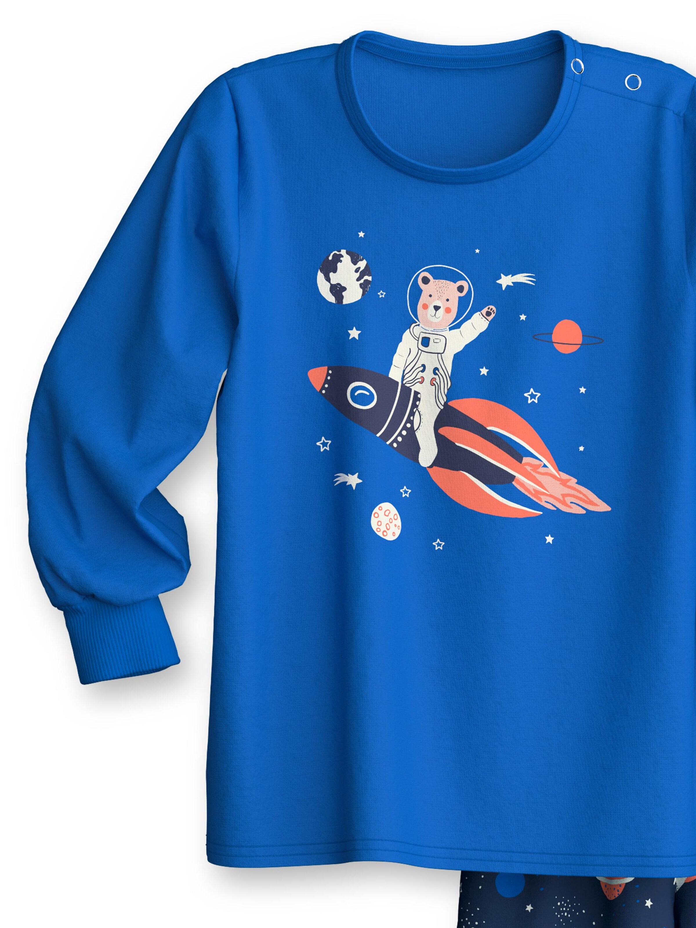 CALIDA Pajamas 'Toddlers Space' in Blue