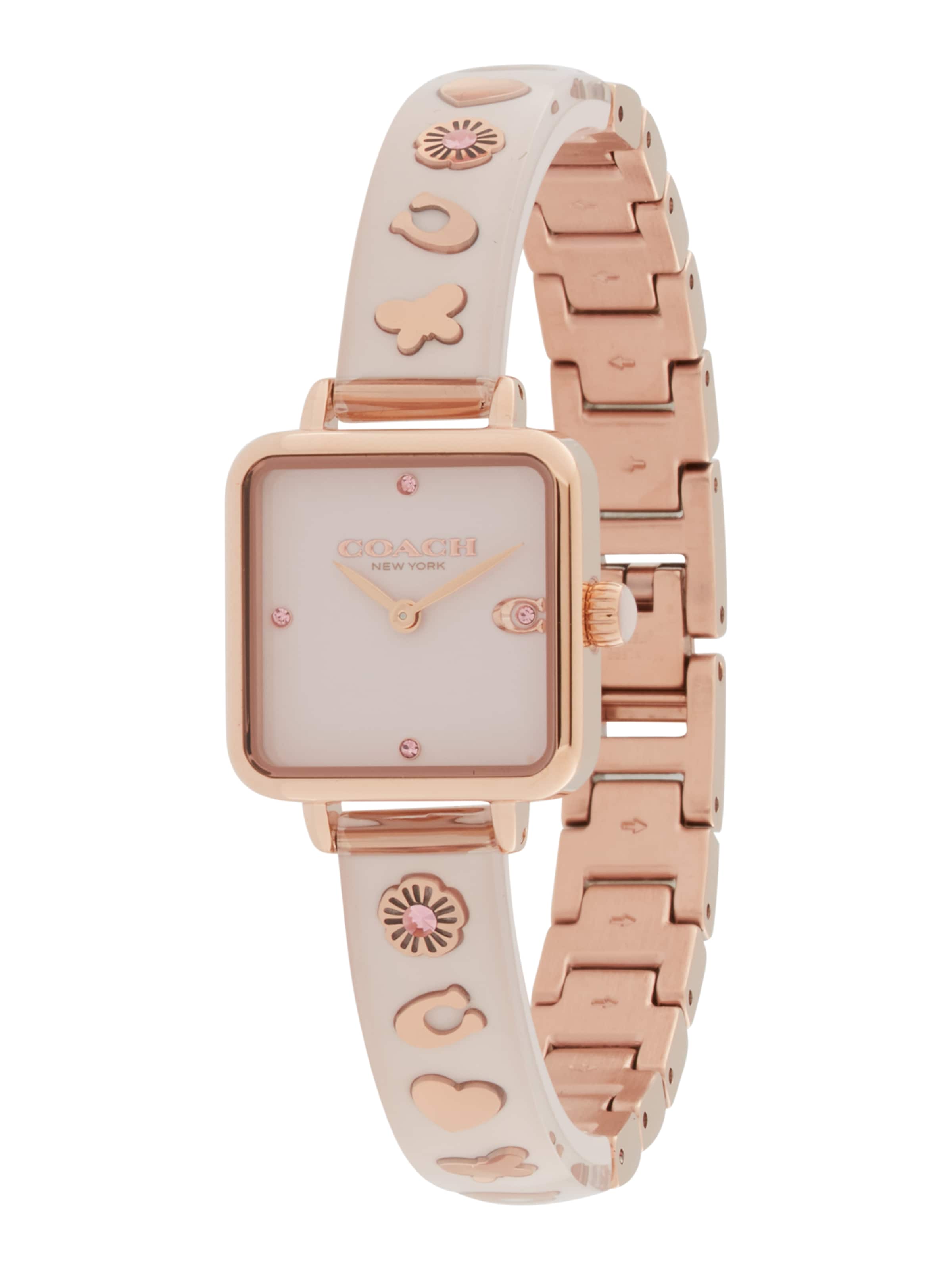 COACH Аналогов часовник 'Cass' в розово: отпред
