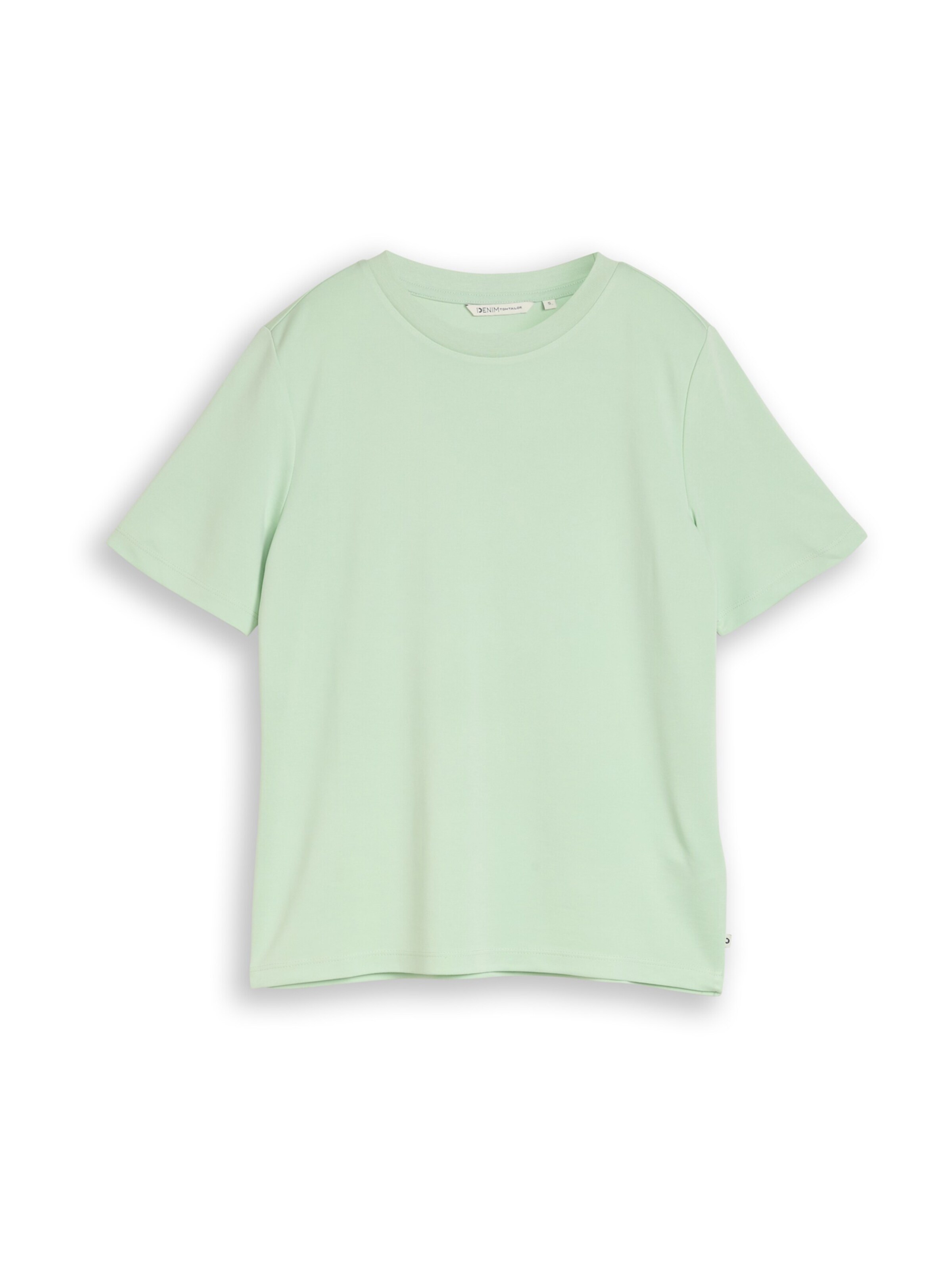 TOM TAILOR DENIM Тениска в зелено: отпред