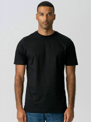 TEESHOPPEN - Regular Fit Camisa ' Basic T ' em preto
