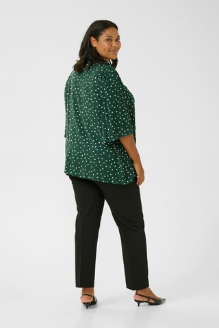KAFFE CURVE Blouse 'KC Vilna' in Groen