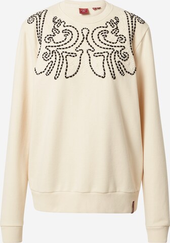 Sweat-shirt 'Bohemian' Superdry en beige : devant