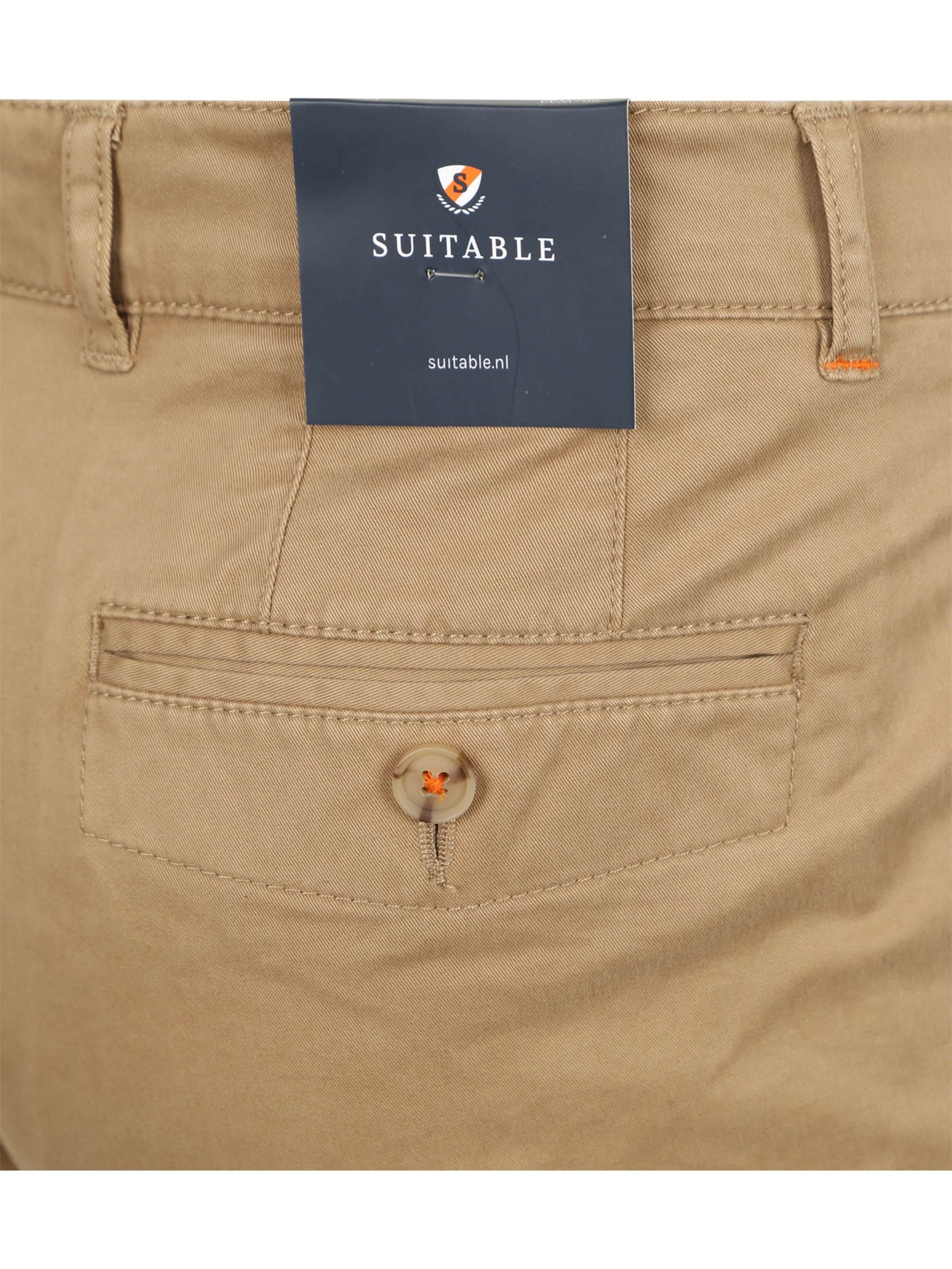 Suitable Regular Chino trousers 'Plato' in Beige