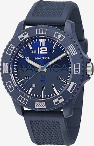 NAUTICA Analoog horloge 'WAVEMAKERS' in Blauw: voorkant