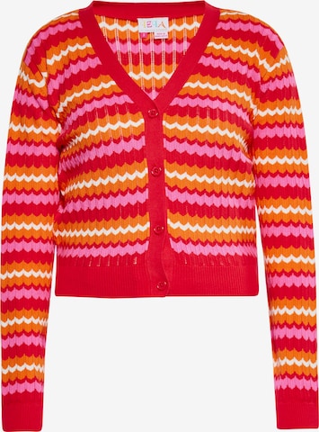 IZIA Knit Cardigan in Red: front