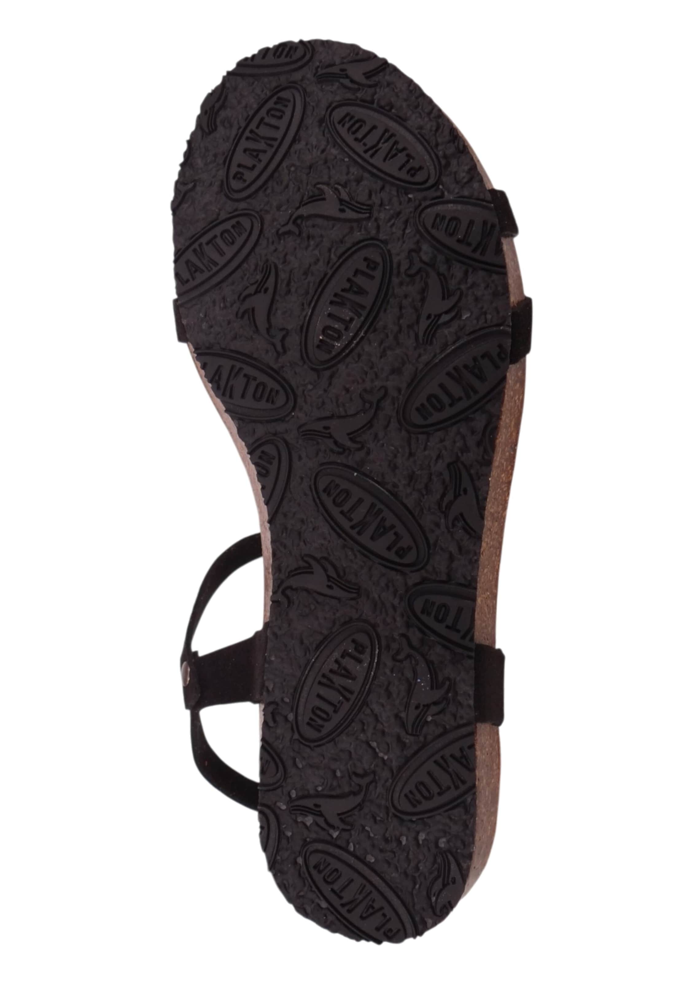 Plakton - Sandálias com tiras 'Fran Date' em preto