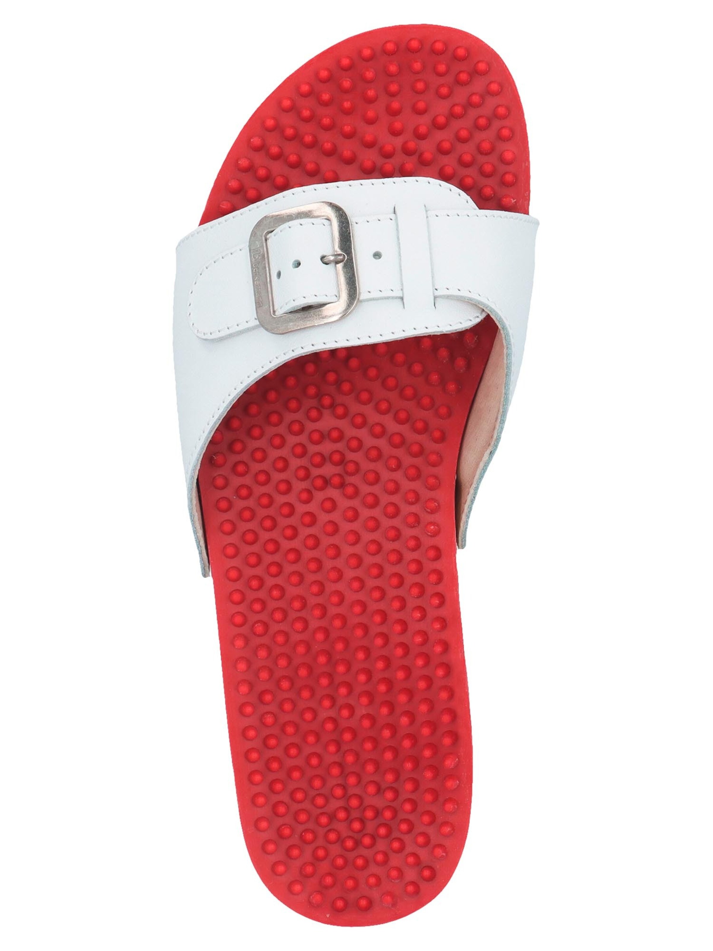 BERKEMANN Mules 'Noppen-Sandale' in White