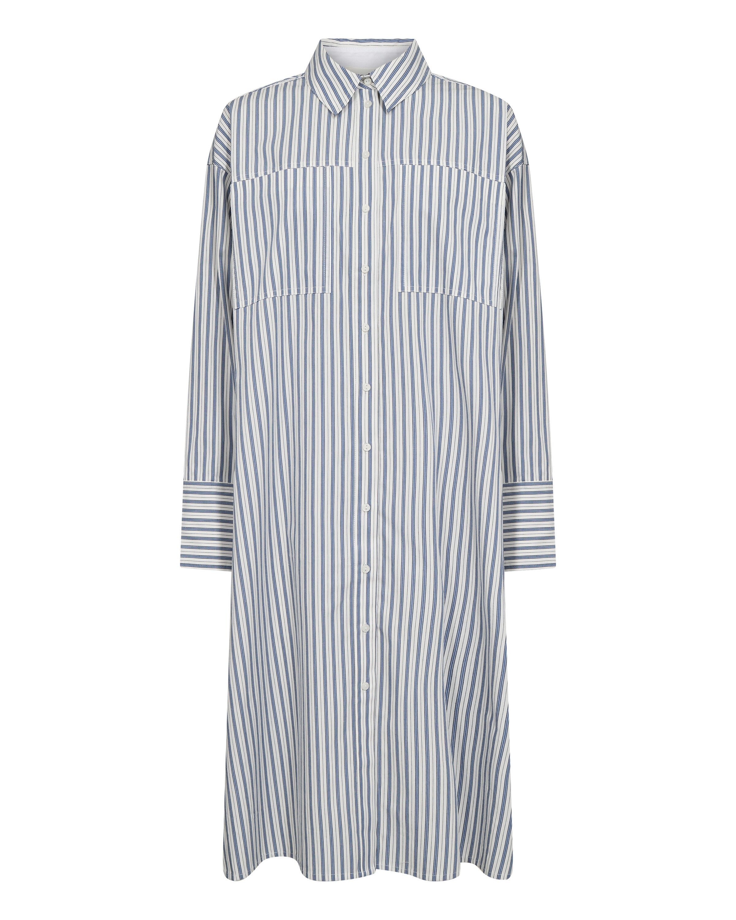 Robe-chemise 'Mimilou' SOAKED IN LUXURY en bleu : devant