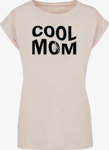 Merchcode Shirt 'Mothers Day - Cool Mom' in Beige: front