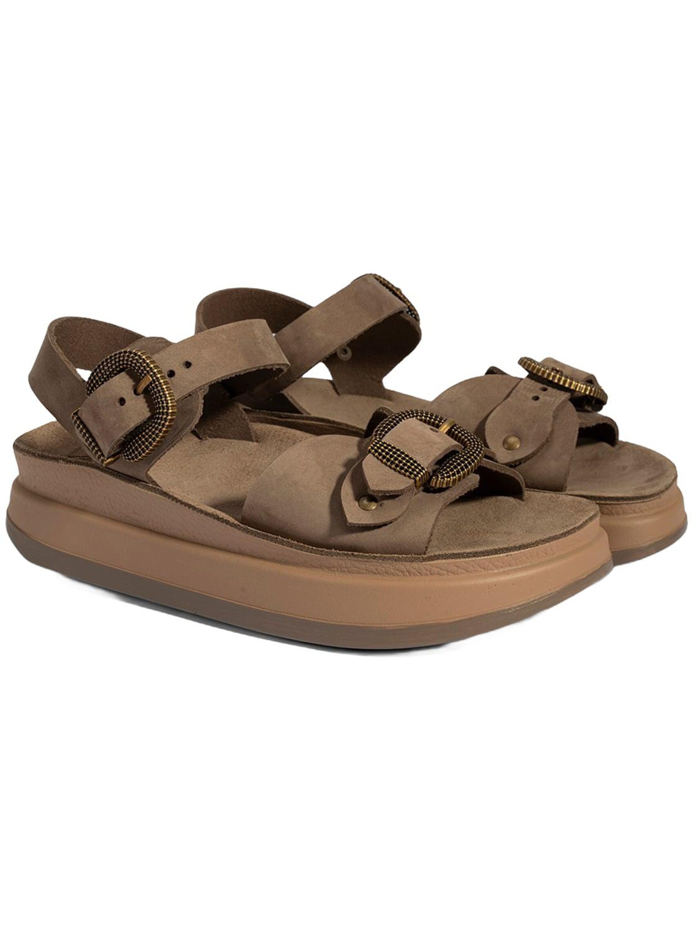 Desa Sandale 'Keilsandalen'‌‌‌‌‌‌‌‌ in Grau: Vorderseite