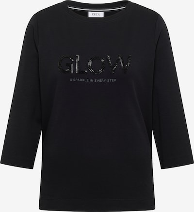 Marškinėliai iš CECIL, spalva – juoda, Prekių apžvalga