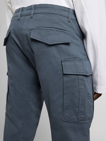 yazubi Slimfit Cargohose 'Jayden' in Blau