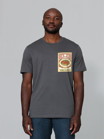 T-Shirt 'Tarot The Pasta' Watapparel en gris : devant