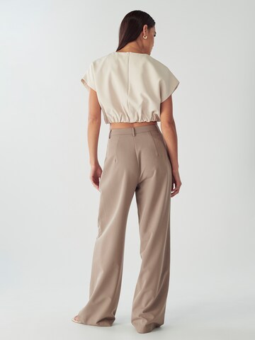 Willa Blouse 'Ora' in Beige: back