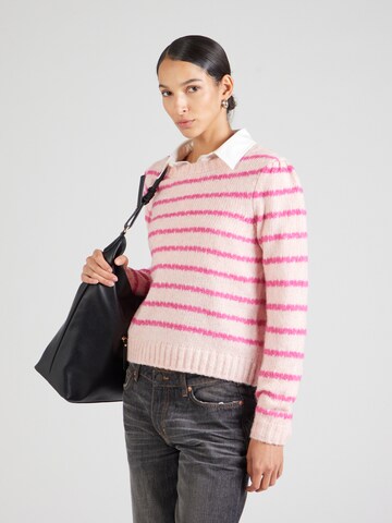 Pull-over 'ONLSILOMA' ONLY en rose : devant