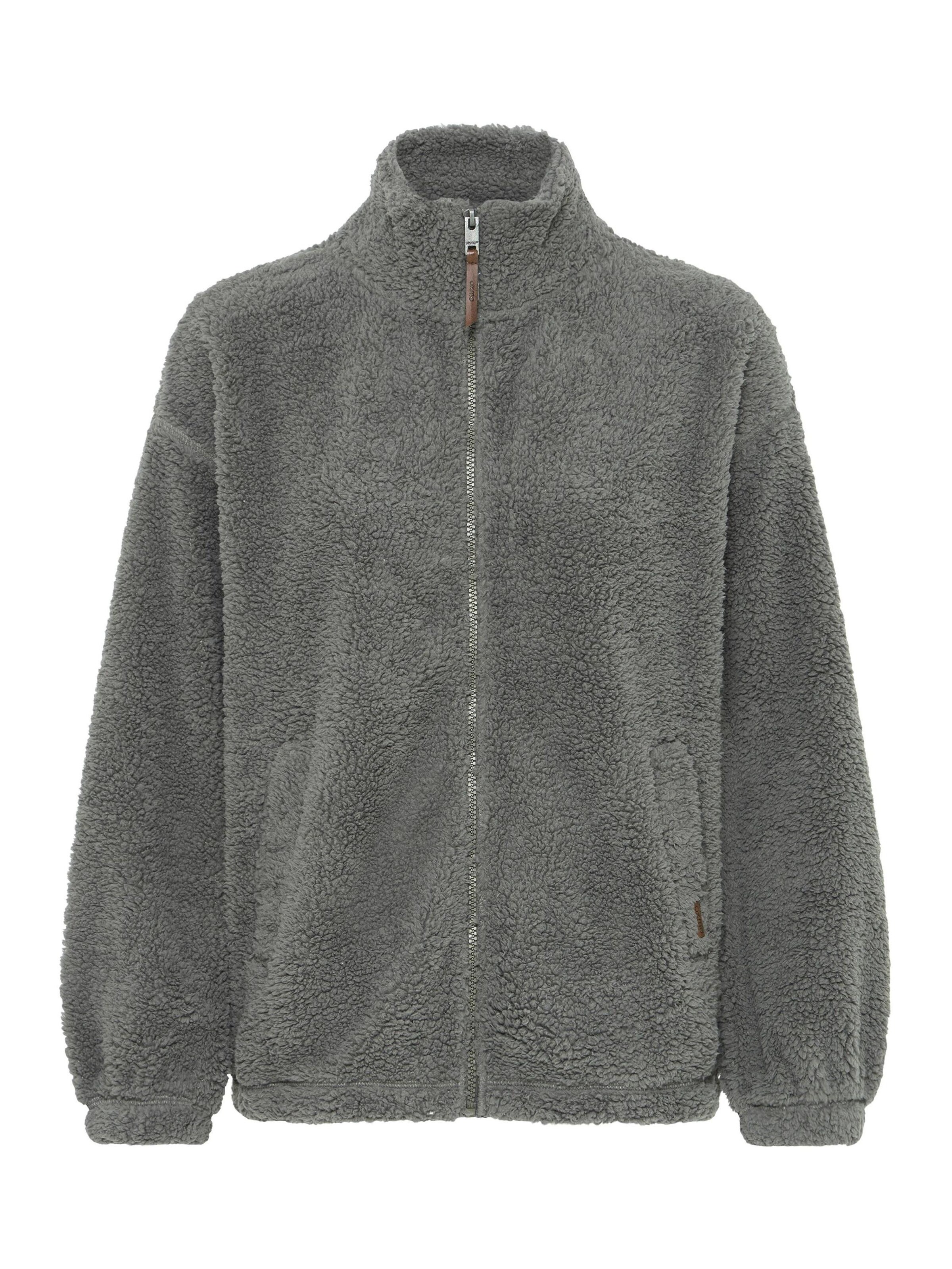 Oxmo Sweatvest ' OXBERINA ' in Grijs: voorkant