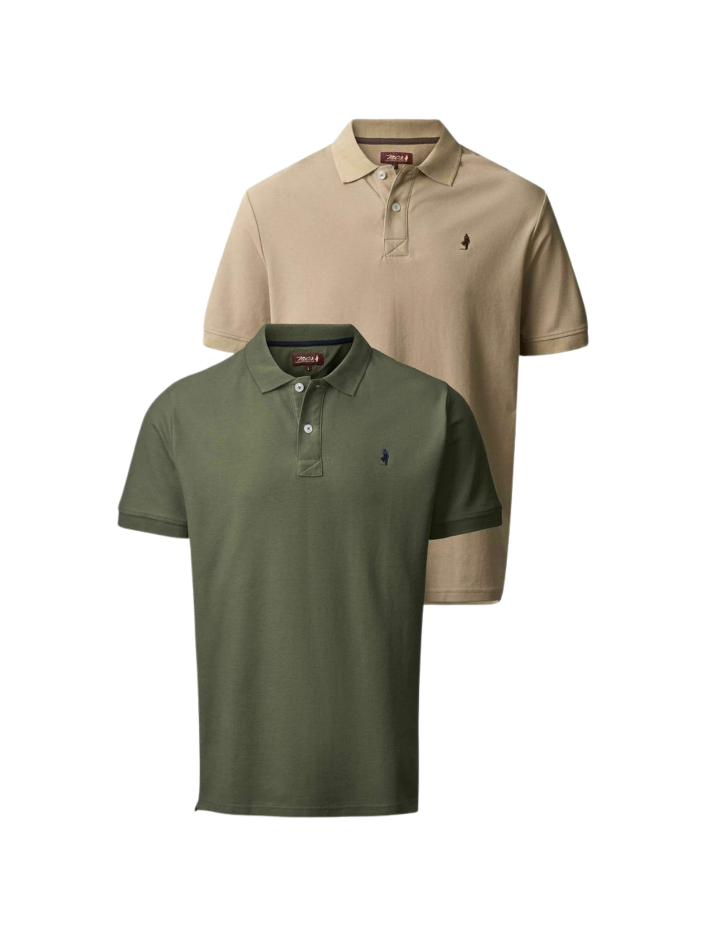 Chemise ' Harry 2-pack ' MCS en beige : devant