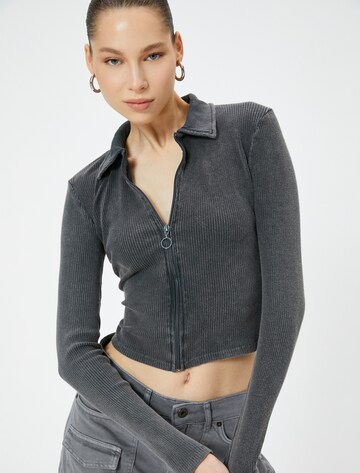 Koton Knit cardigan in Grey
