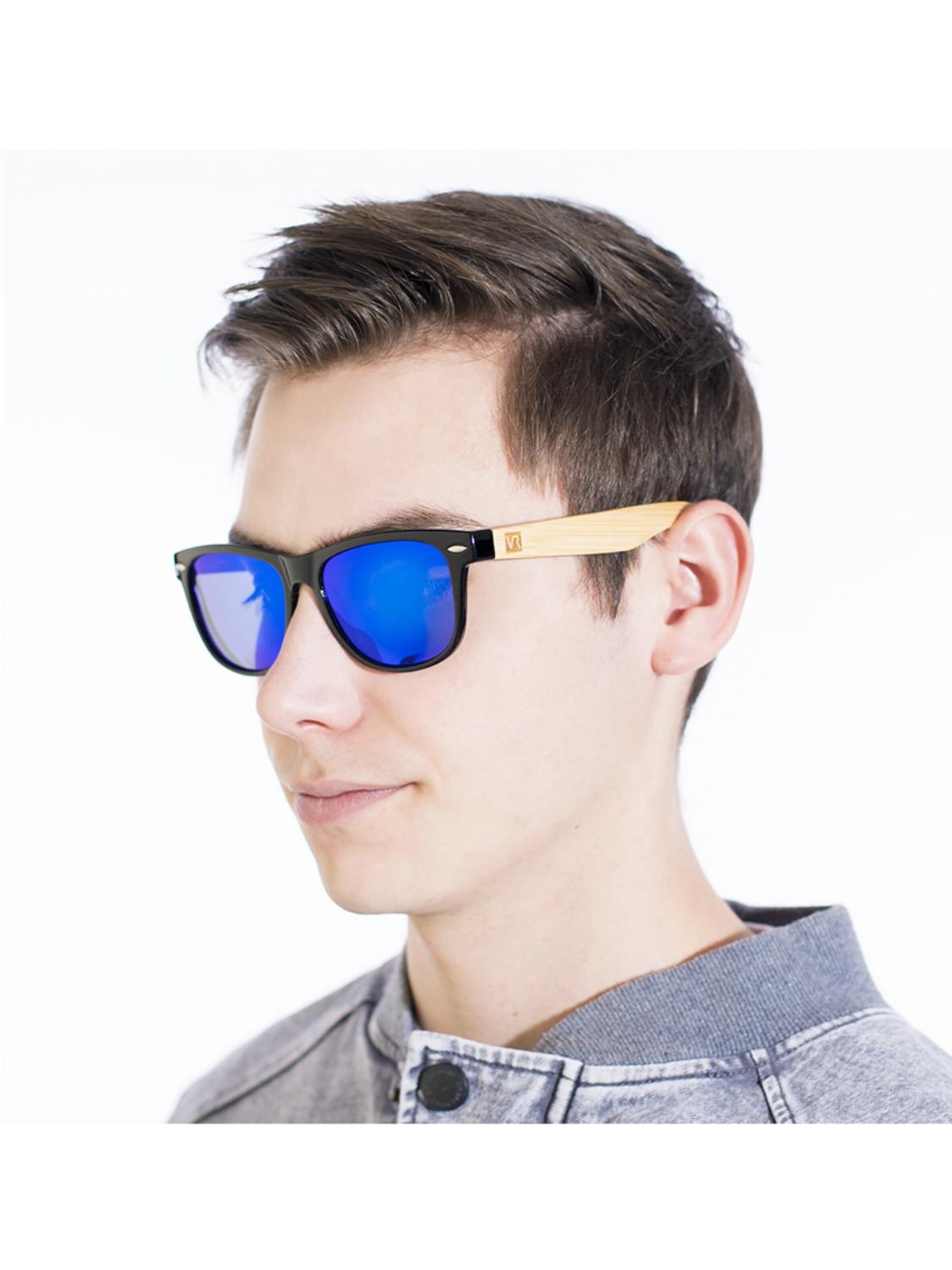 VEYREY Sonnenbrille 'Nerd'‌‌‌‌‌‌‌ in Blau