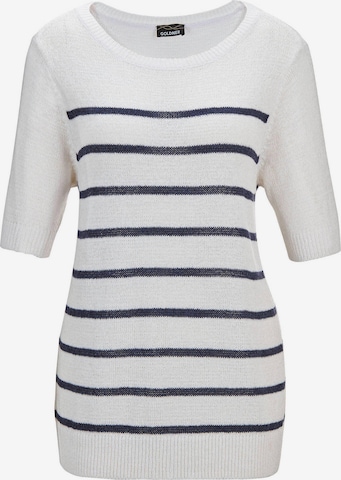 Pull-over Goldner en blanc : devant
