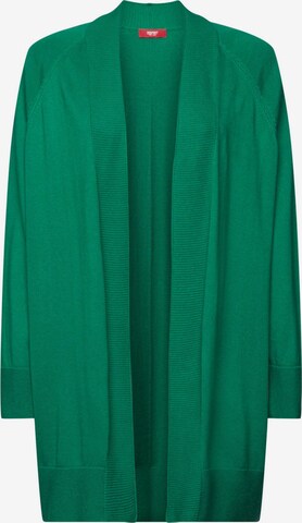 ESPRIT Gebreid vest in Groen: voorkant