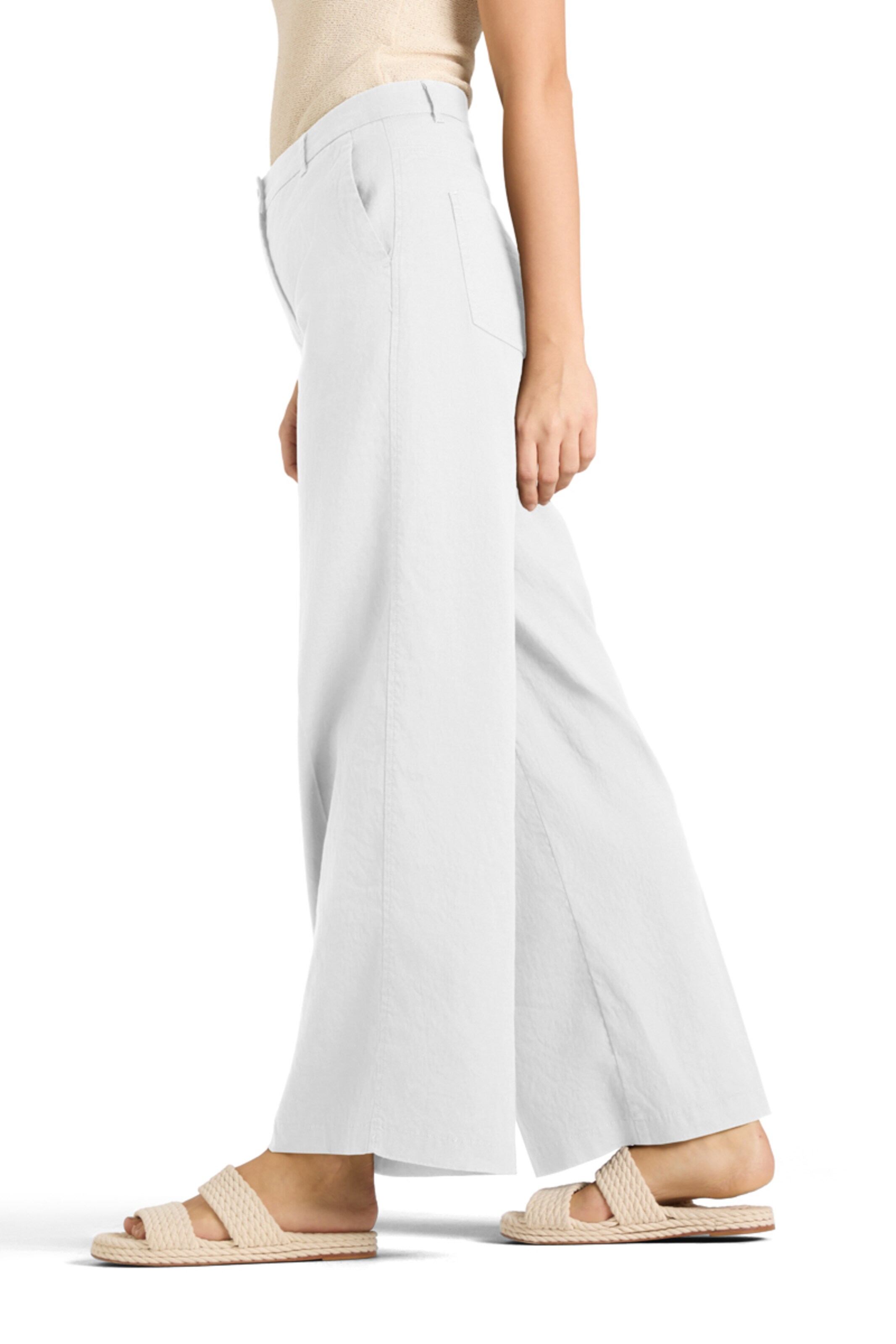Cambio Regular Pants in White