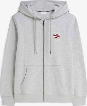 TOMMY HILFIGER Sweatjacke in Grau: Vorderseite